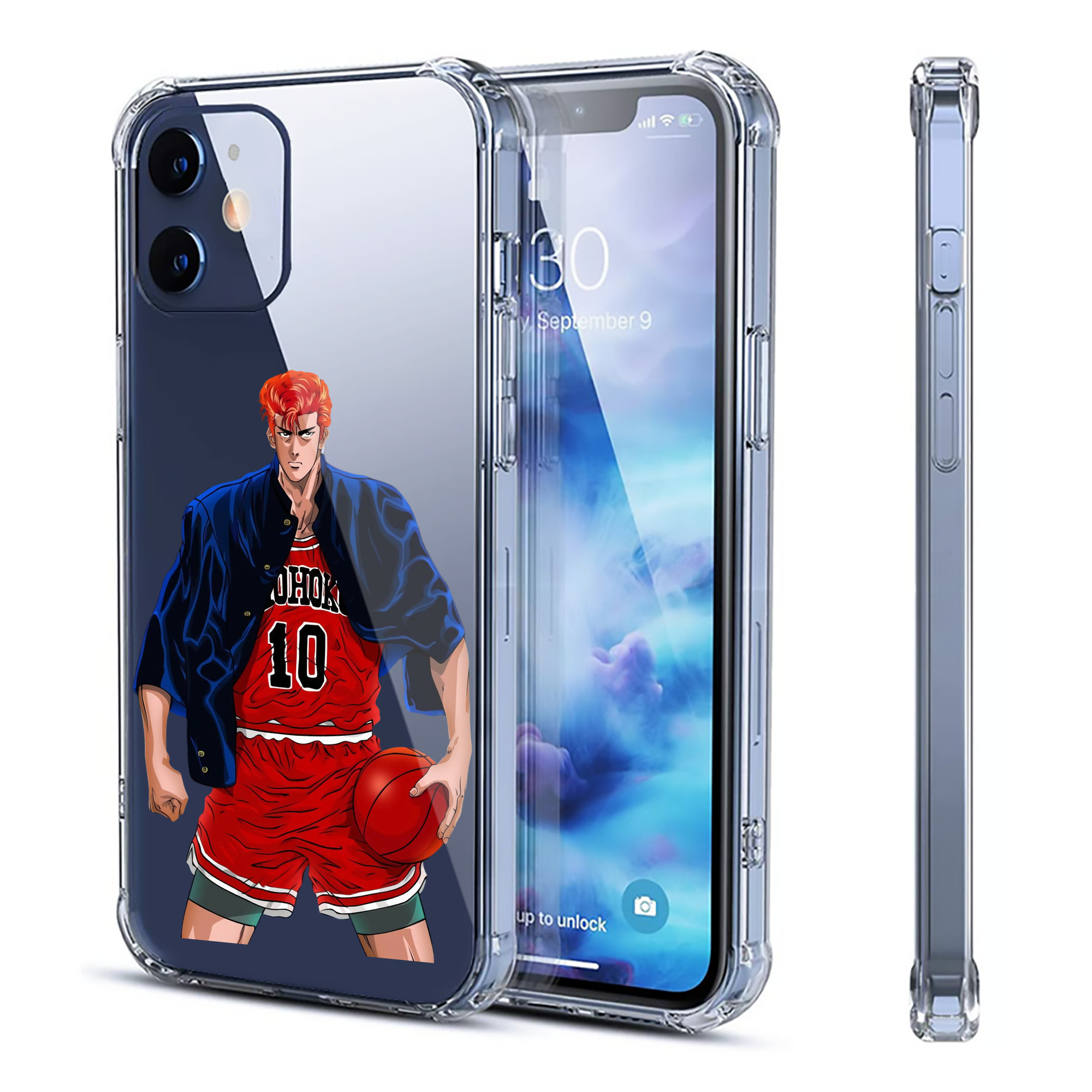 （画像用） SLAM DUNK／スラムダンク 【iPhone 12シリーズ対応】透明スマホケース（クリアソフトケース）